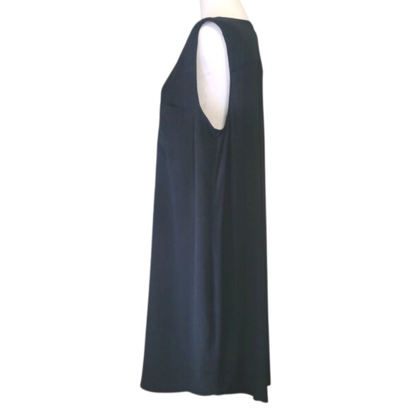 New York & Co Black Stretch Sleeveless Shift Dress, XL, Pre-owned - Picture 3 of 8